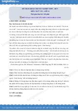 Đề tham khảo thi Văn THPT (Đề số 9) - có lời giải chi tiết